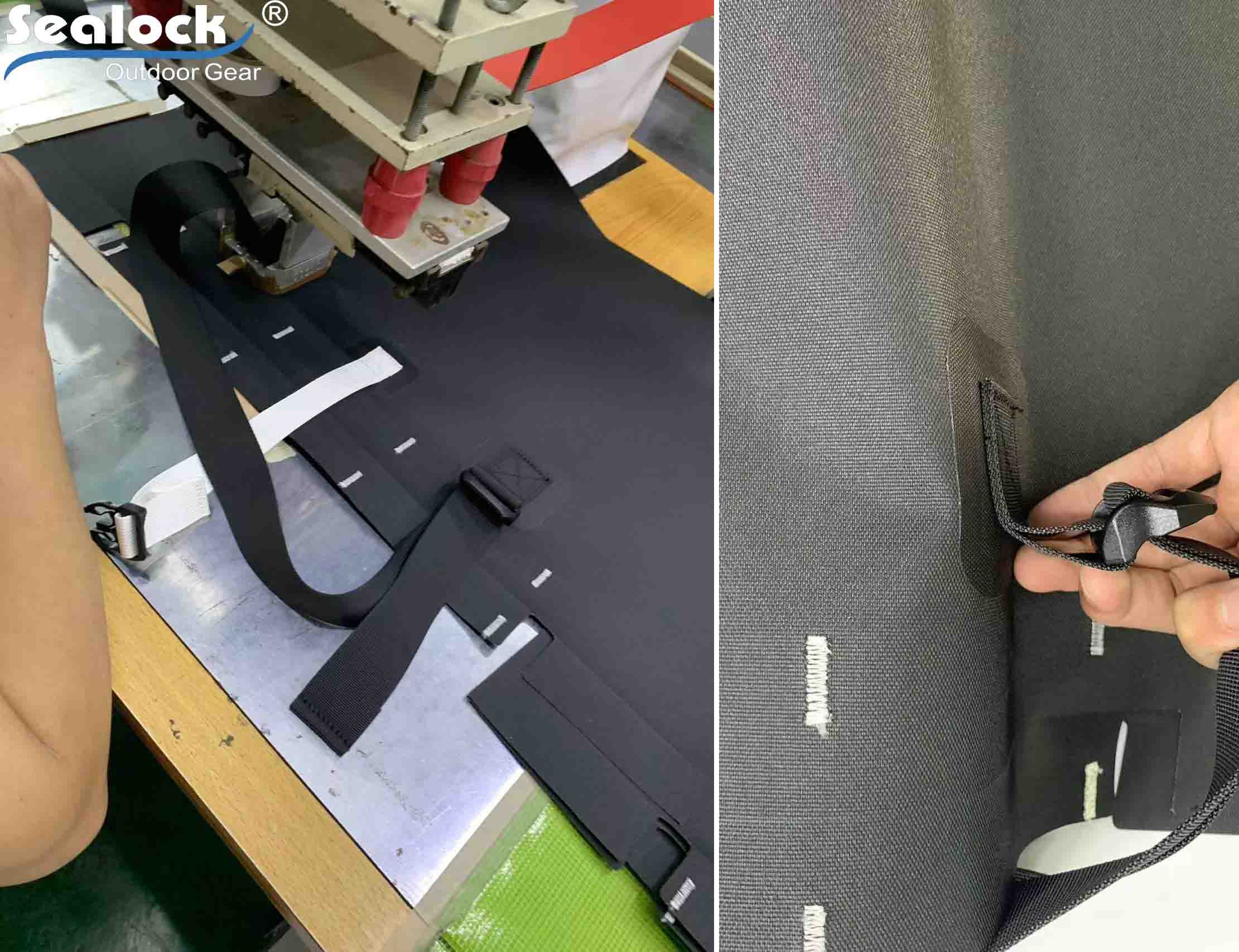 27.12 MHz high-frequency welded seam on Sealock waterproof bag